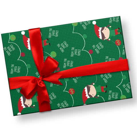 From Santa Gift Wrap Personalized