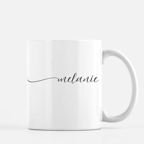calligraphy personalized mug
