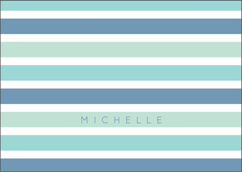 Sea Stripes Folded Card