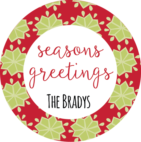 Seasons Greetings Label