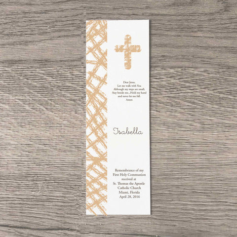 first  holy communion personalized bookmarks for boys  or girls
