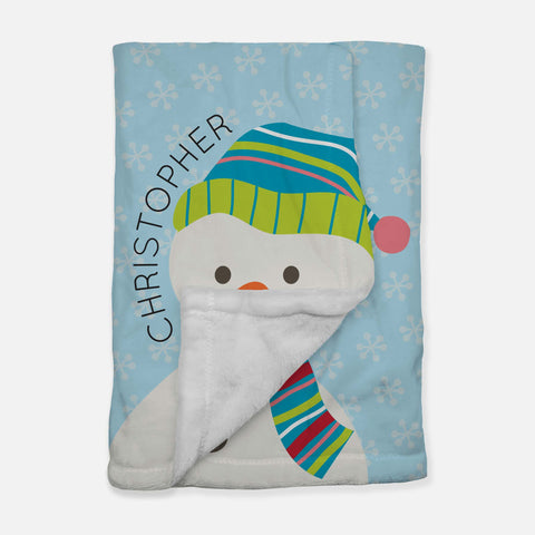 Snowman Minky Blanket