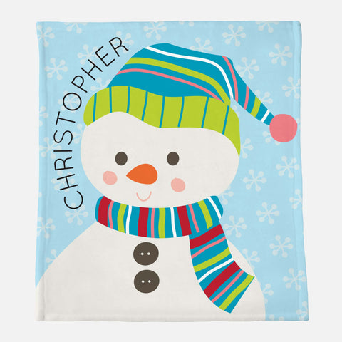 Snowman Minky Blanket