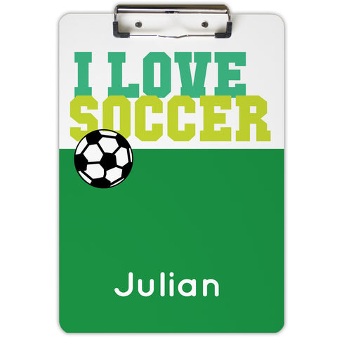 soccer personalized clipboard for boys and back to school