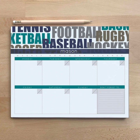 Sports Homework Planner