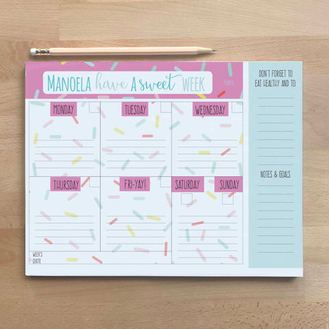 Sprinkles Weekly Planner