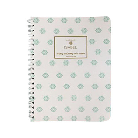 Teal Flower Mini Notebook