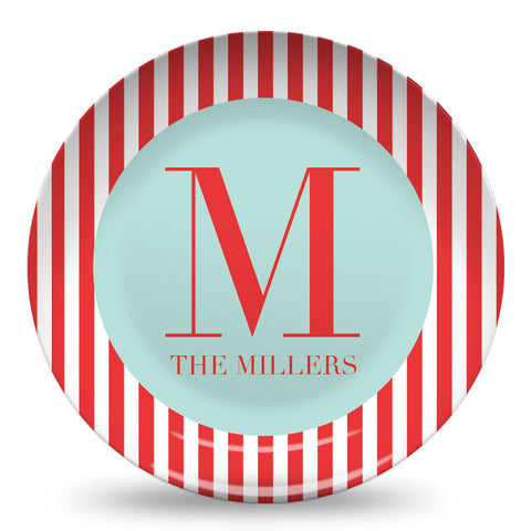 Stripes-Red 10" Plate
