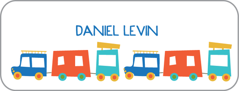 Choo Choo Train Water Resistant Name Tags