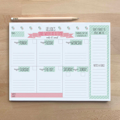 Tweet Weekly Planner