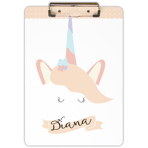 unicorn personalized clipboard
