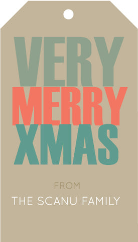 Very Merry Gift Tag (set of 24)