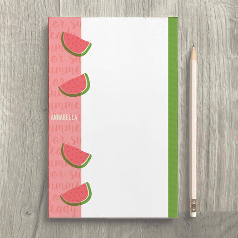 Personalized watermelon notepad