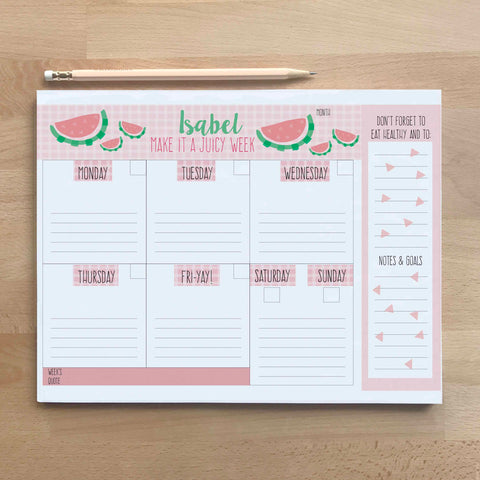 Watermelon Weekly Planner