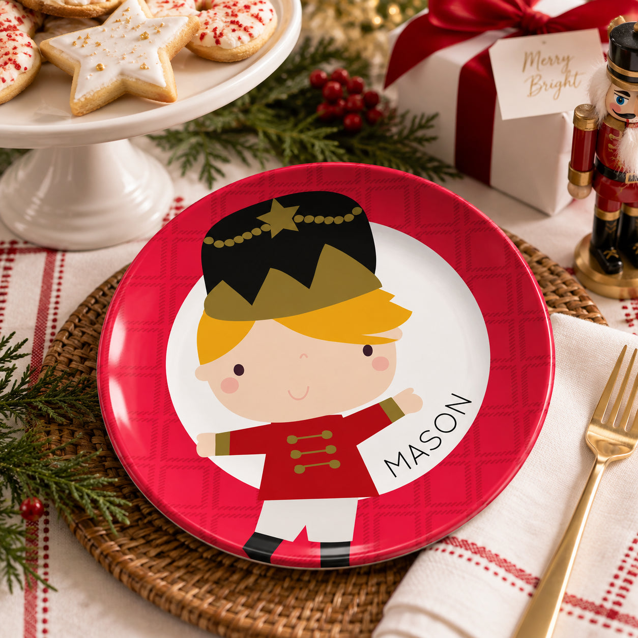 Personalized Christmas Plates